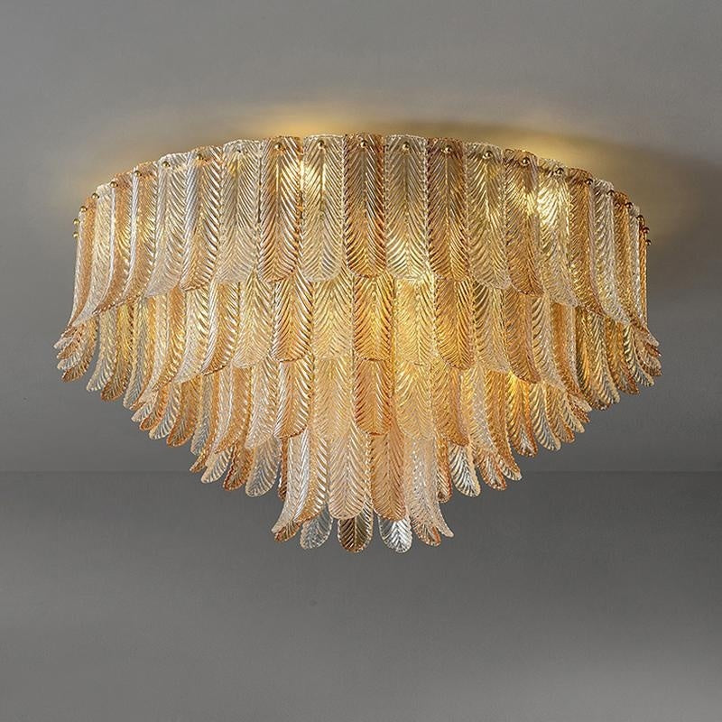 Modern Light Luxury Bedroom Ceiling Lamp Simple Copper