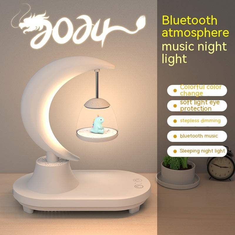 Bluetooth Speaker Bedside Seven-color Atmosphere Small Night Lamp Wireless Charging