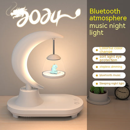 Bluetooth Speaker Bedside Seven-color Atmosphere Small Night Lamp Wireless Charging
