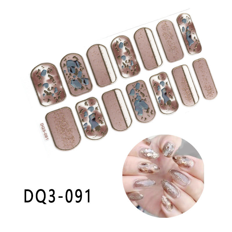 Gilding  Diamond Tearable Nail Sticker Color Gradient