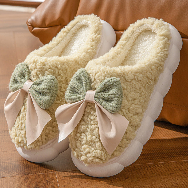 Autumn And Winter Thick Bottom Indoor Comfortable Lightweight Plush Slippers