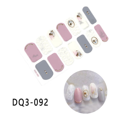 Gilding  Diamond Tearable Nail Sticker Color Gradient