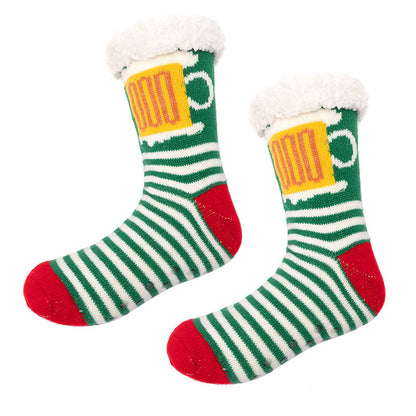 Household Fashionable Winter Christmas Floor Socks