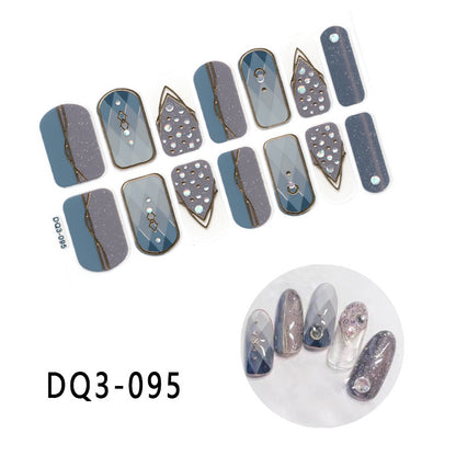 Gilding  Diamond Tearable Nail Sticker Color Gradient