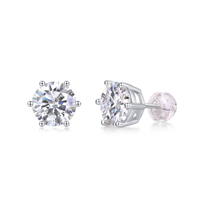 Years Quiet Good Luxury Fashion Diamond Earrings Stud Mosan Diamond Silver Jewelry