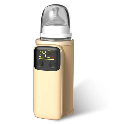 Portable Bottle Warmer With Night Light Baby Milk Warmer Milk Formula Warmer For Home Travel With 6 Heating Levels