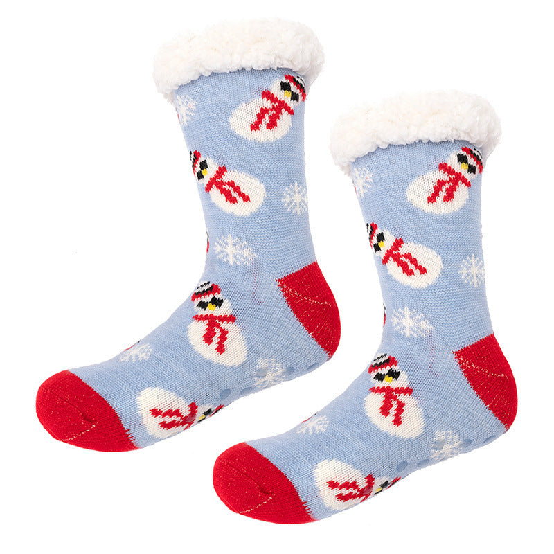 Household Fashionable Winter Christmas Floor Socks