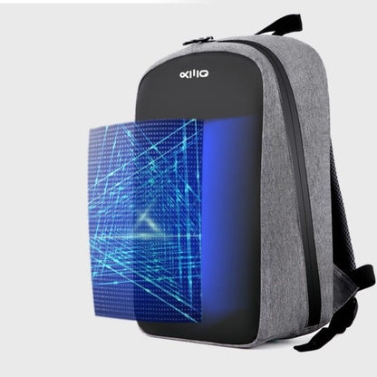 Three generations of LED backpack