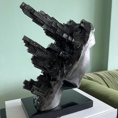 Modern Light Luxury Building Wind Incomplete Head Portrait Decoration Office Desk Surface Panel Soft Decoration