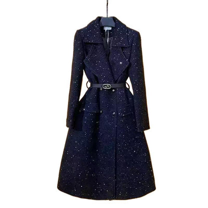 Slim-fit Fashionable Light-luxury Mid-length Coat