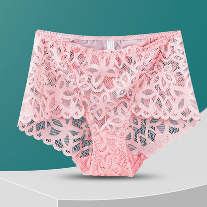 Fashion Women's High-waisted Panties Hollow Out