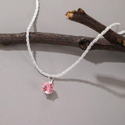 Women's Elegant Full-Diamond Light Luxury Sparkling Necklace