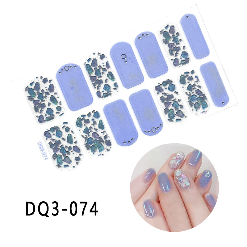 Gilding  Diamond Tearable Nail Sticker Color Gradient