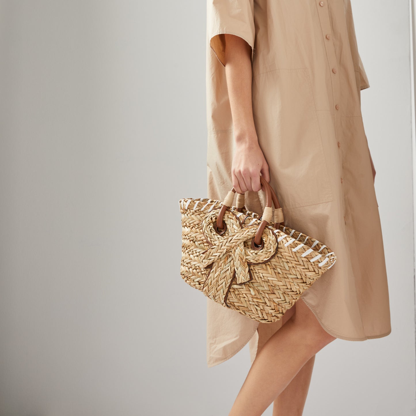 Sac panier Walton à nœud papillon pour femme