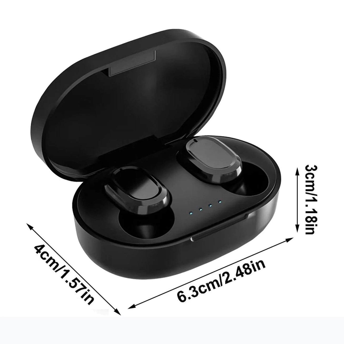 Bluetooth Earbuds Wireless Earbuds,Bluetooth 5.2 Headphones with Charging Case, Bluetooth Headphones with Mics, Fingerprint Control, Power Display,For Sports/Working on Clearance