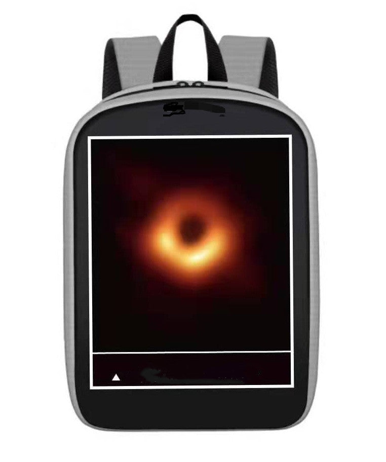 Three generations of LED backpack