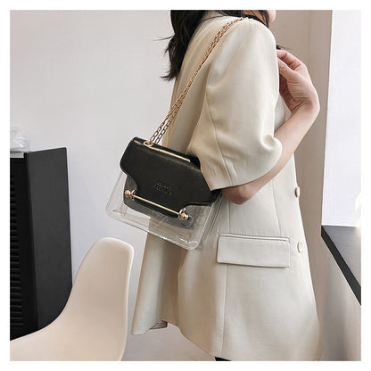 Letter Contrast Color Mother Shoulder Messenger Bag