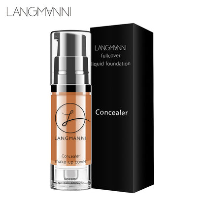 langmanni cross-border makeup liquid foundation concealer brighten skin tone waterproof and non-tipping BB cream