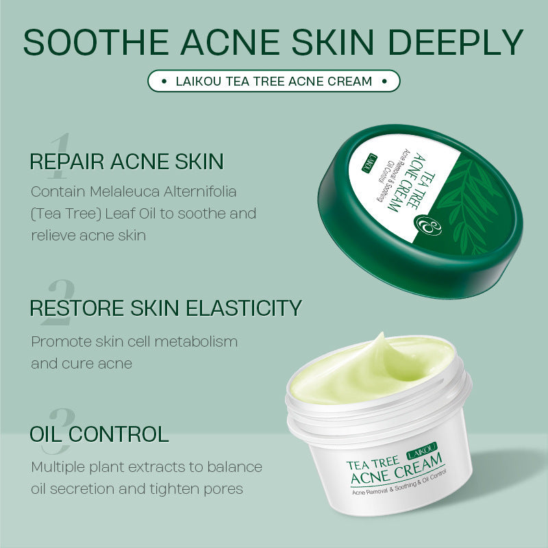 Tea Tree Anti Acne Face Cream 20g Moisturizing Skin Care Product