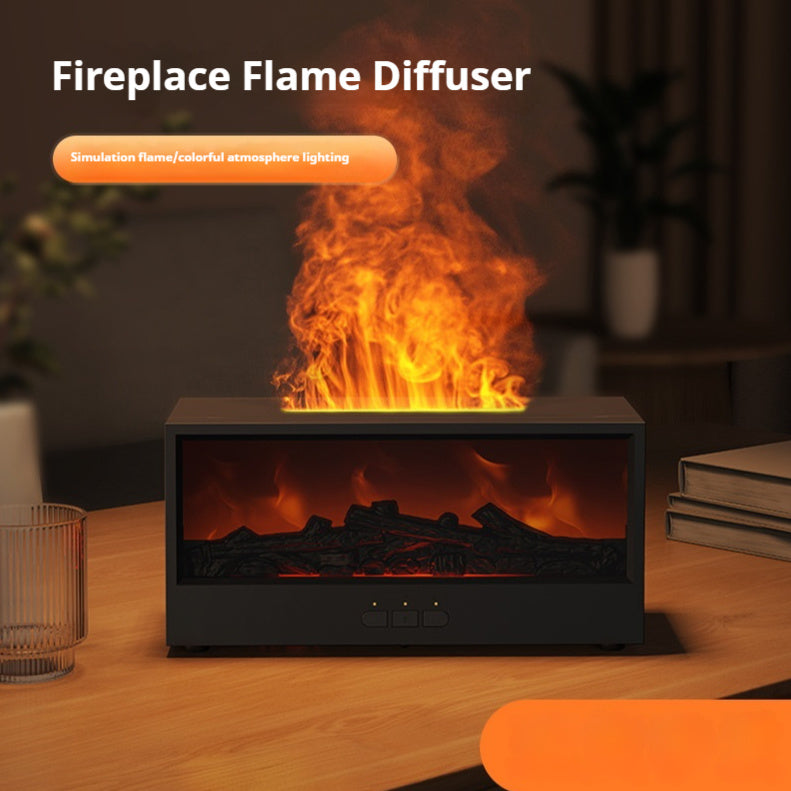 Simulated 3D Fireplace Flame Aroma Diffuser