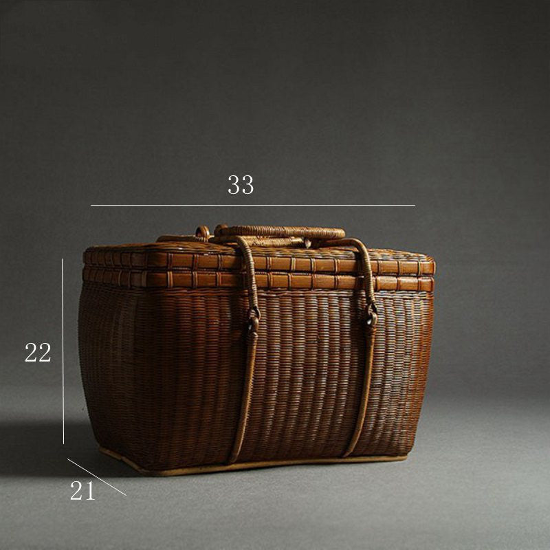 Handmade Bamboo Tea Ceremony Tea Person Carrying Bag Portable