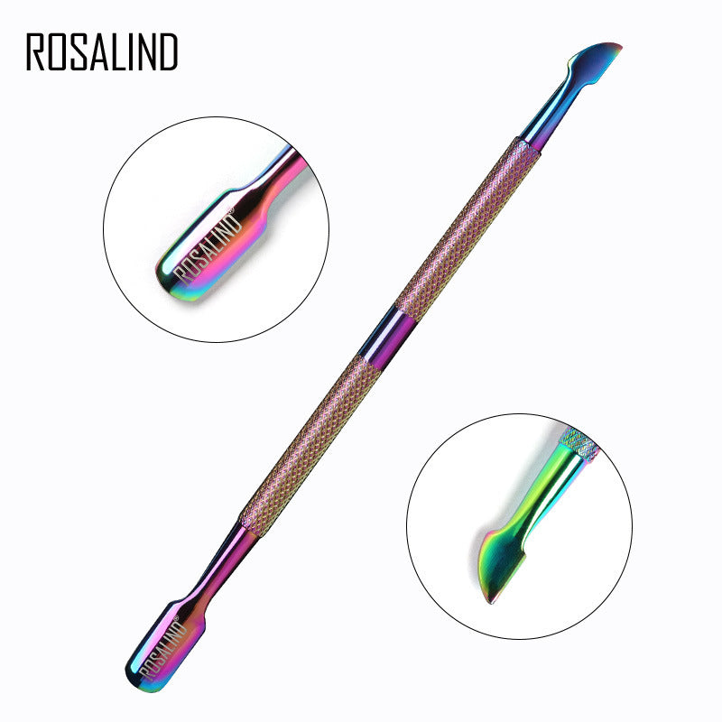 Rosalind nail shop magic color steel push new nail tool accessories nail edge to remove dead skin push dead skin shovel