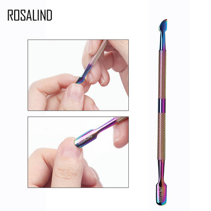 Rosalind nail shop magic color steel push new nail tool accessories nail edge to remove dead skin push dead skin shovel