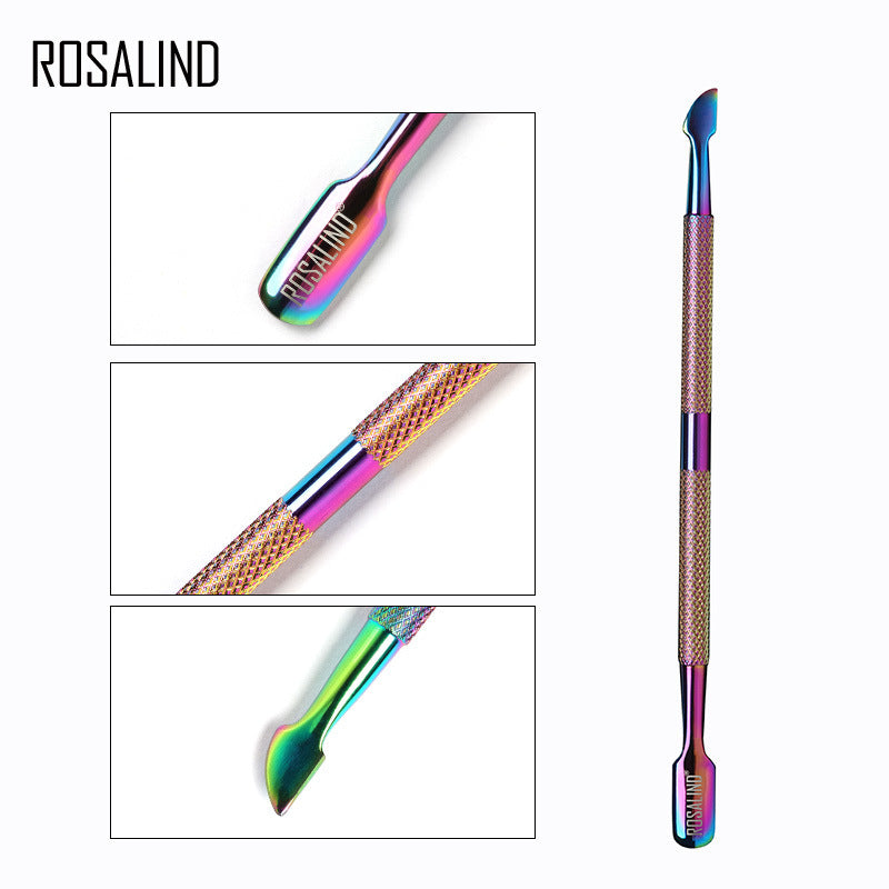 Rosalind nail shop magic color steel push new nail tool accessories nail edge to remove dead skin push dead skin shovel