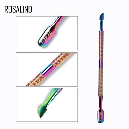 Rosalind nail shop magic color steel push new nail tool accessories nail edge to remove dead skin push dead skin shovel