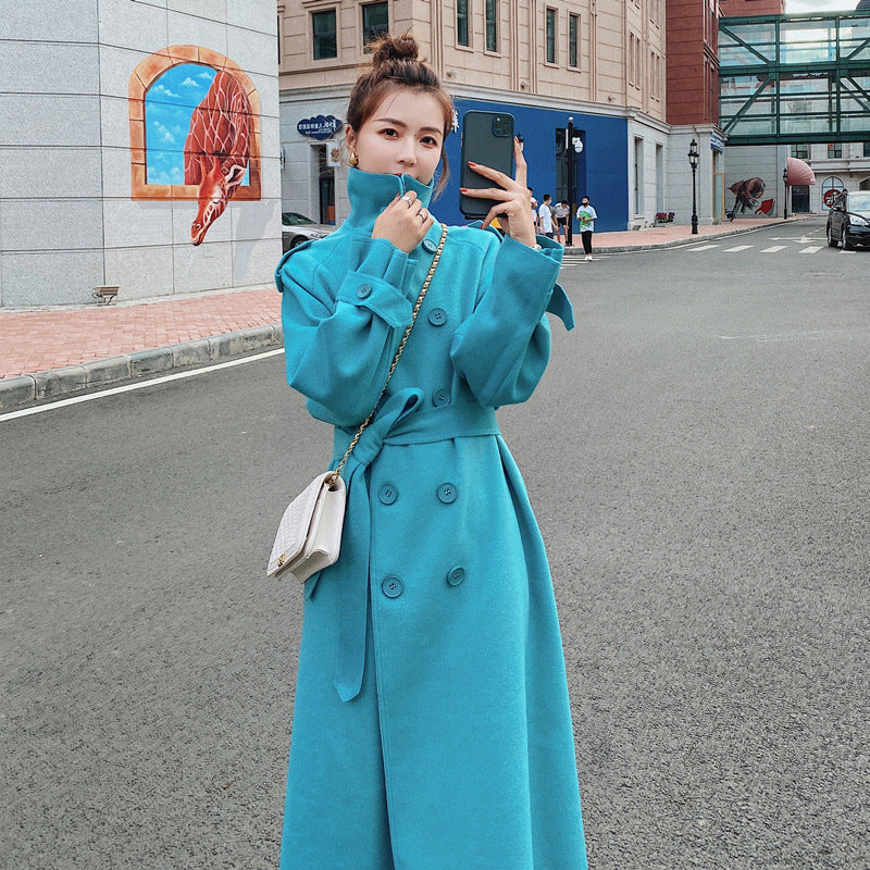 Women's Double-sided Woolen Mid-length Woolen Coat