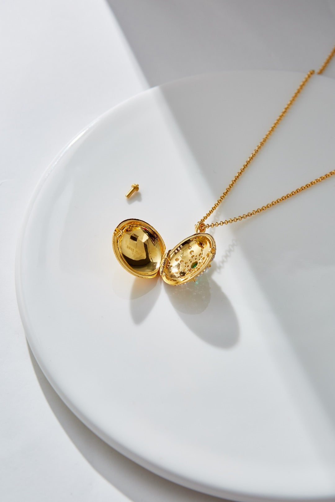 Luxury Custom 925 Silver Plated Photo Clip Necklace