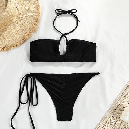 Fashion Women Tube Top Banded Bikini