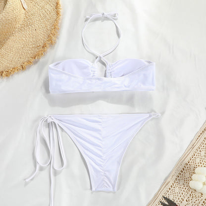 Fashion Women Tube Top Banded Bikini