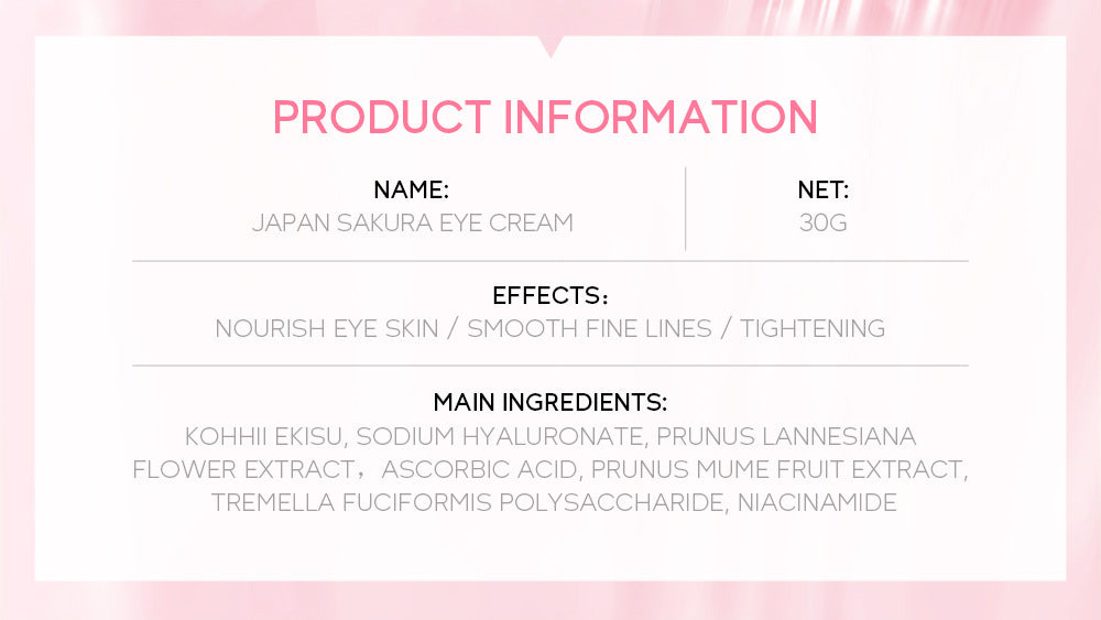 Sakura Eye Cream 30g Moisturizing