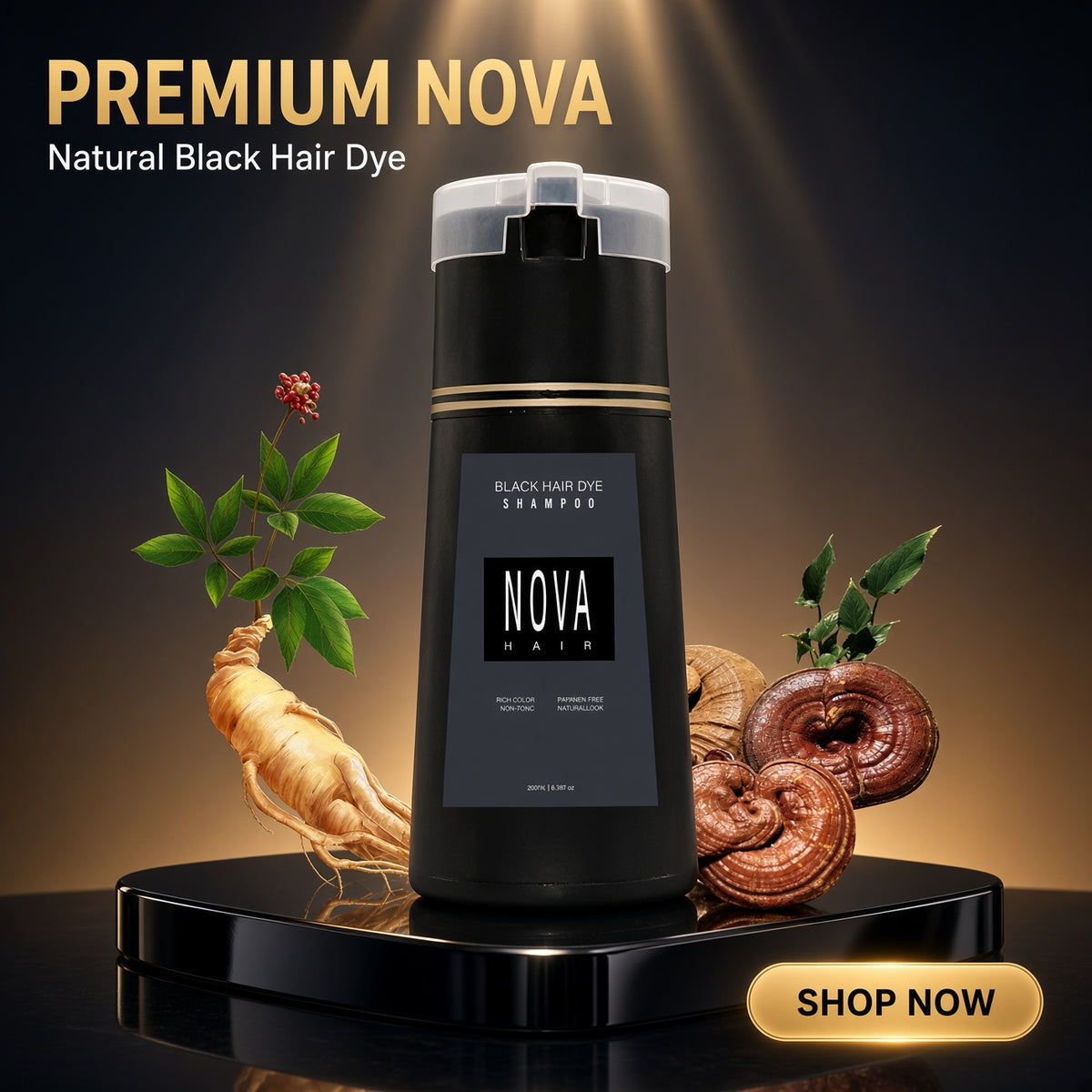 Original Nova Shampoo Hair Dye Plant Formula No Damage Fast Colouring