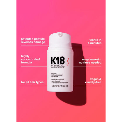 K18 Leave-in Molecular Repair Hair Mask wash 50ml