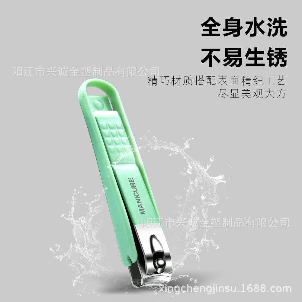 German craftsmanship stainless steel nail clipper set anti-splash nail clipper oblique nail clipper with logo printable