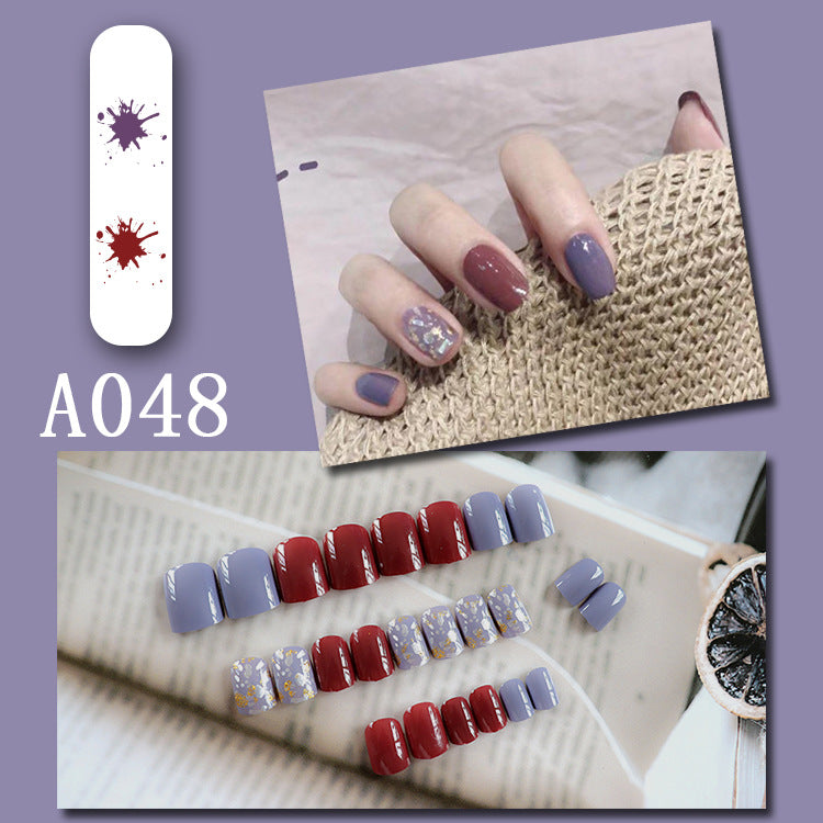 Internet celebrity new fake nails wearable nails finished nail patches nail art patches removable nail patches nail art accessories