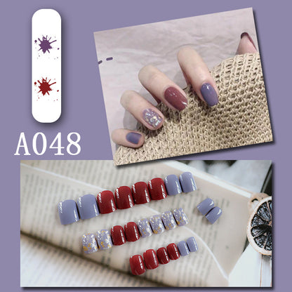 Internet celebrity new fake nails wearable nails finished nail patches nail art patches removable nail patches nail art accessories