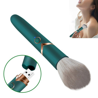 Beauty brush massager USB rechargeable jumping egg insertion strong shock fun women with orgasm passion student makeup brush