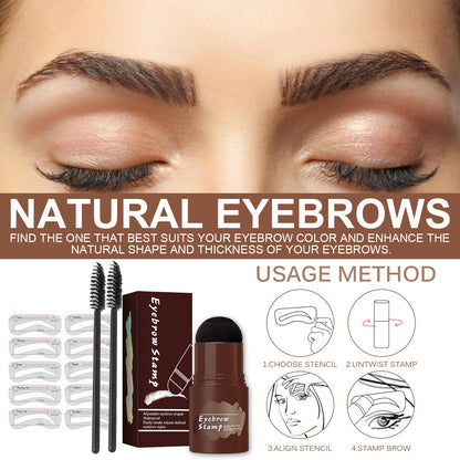 EELHOE Eyebrow Printing Set Eyebrow Quick Makeup Natural Waterproof Repair Shadow Lazy Hairline Powder Repair