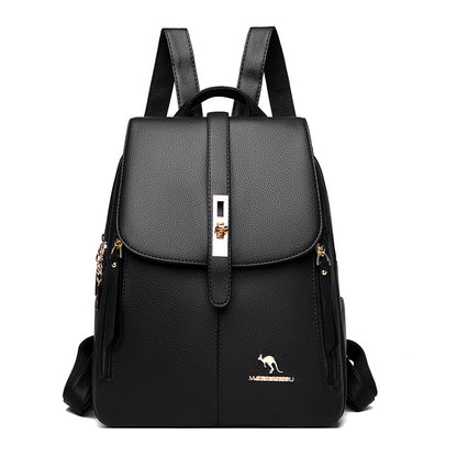 Manufacturers wholesale backpack women's 2022 new women's bag trendy fashion soft leather mommy casual large-capacity backpack