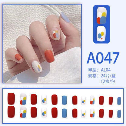 Internet celebrity new fake nails wearable nails finished nail patches nail art patches removable nail patches nail art accessories