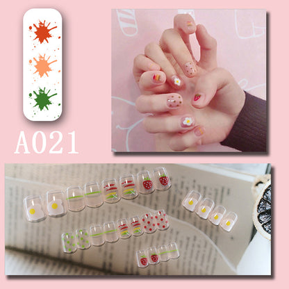 Wearable manicure pieces, removable fake nail patches, Internet celebrity manicure tools, nail art finished products, cute Internet celebrity new style