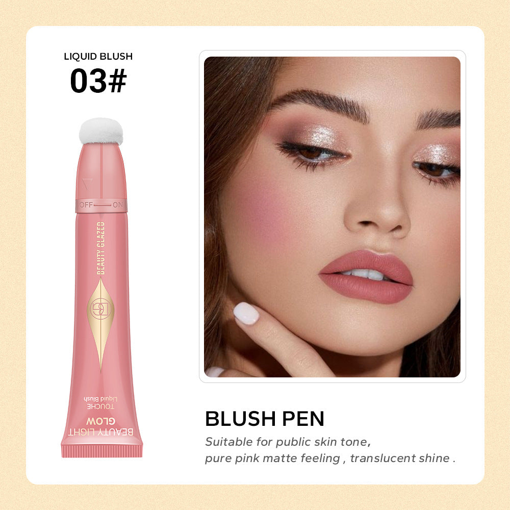 BEAUTY GLAZED blush highlighter pen pearlescent matte natural brightening face makeup