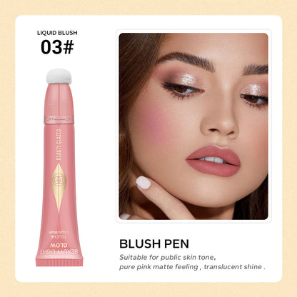 BEAUTY GLAZED blush highlighter pen pearlescent matte natural brightening face makeup