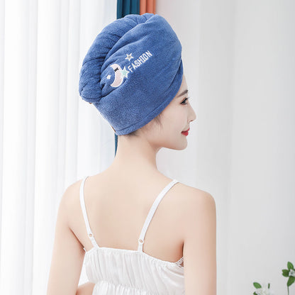 Dry hair cap women's double-layer thickened super absorbent new shower cap bag hair scrub hair towel quick-drying artifact y