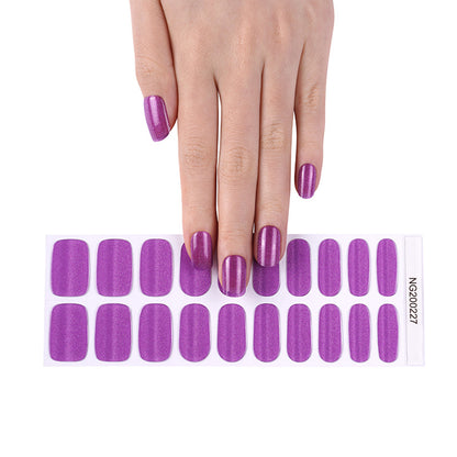 Flash cross-border gel nail stickers wholesale 20 finger phototherapy lamp nail polish gel nail stickers half-baked nail stickers wholesale