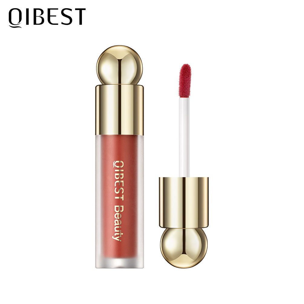 QiBest liquid blush, silky and natural makeup, brightening, moisturizing rouge blush, not easy to fade, rouge powder cream