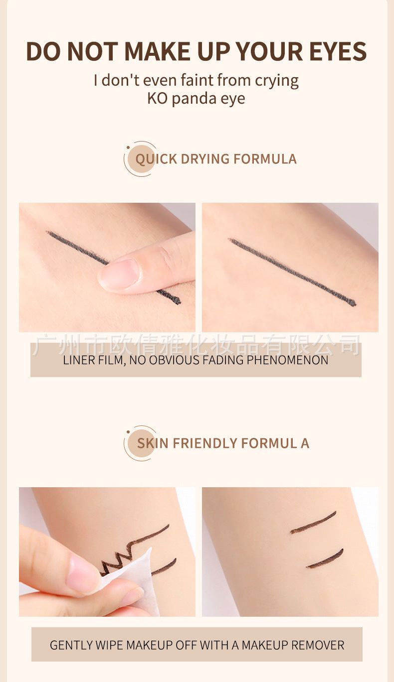 Cross-border beauty makeup double-headed triangle seal eyeliner Eyeliner quick-drying long-lasting non-smudged waterproof OCHEAL